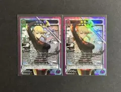 ユニオンアリーナ　俺だけレベルアップな件 紫　SR 朝比奈りん　向坂雫　エシル ユニオンアリーナ 俺だけレベルアップな件 朝比奈りん 向坂雫 SR