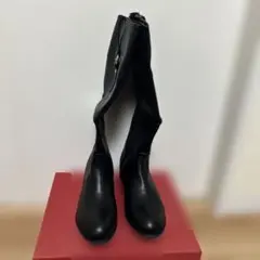 ヒ*ア様 オリエンタルトラフィック　ブラックロングブーツ ジッパー付き