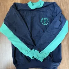 デッドストック フランス海軍 VELVETEEN（別珍）スウェットシャツ 紺 緑