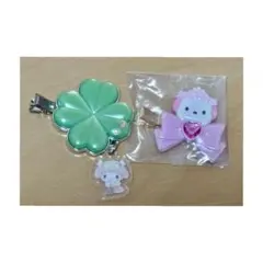 サンリオ 前髪クリップ マイメロ ポチャッコ 新品 2点セット