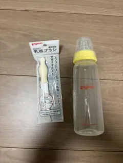 【ほぼ未使用】Pigeon 母乳実感スリムタイプ/乳首ブラシセット