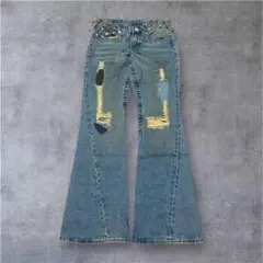 トゥルーレリジョン レディース デニム USA フレア リメイク風 27 Y2K