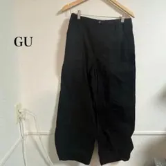GU ジーユー　コクーンジョガープルオンパンツ　ブラック　XL