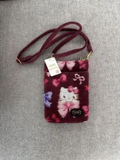 フェイラー　ハローキティ　リボン　ショルダーバッグ　スマホショルダー　タグ付き