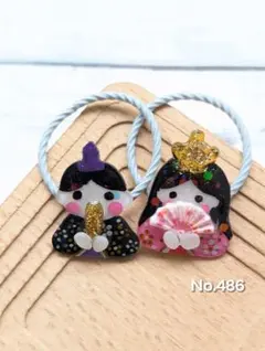 ひな祭り＊ハンドメイドヘアゴム＊プラバン