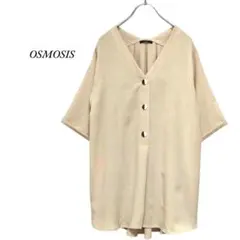 OSMOSIS　バックタックブラウス　アイボリー　オズモーシスのサムネイル