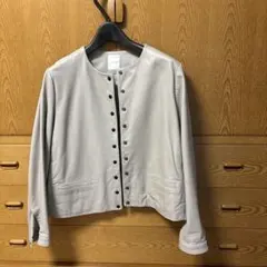 le lilt ライトグレー レザージャケット