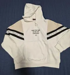 ラブトキ フロントジップ パーカー ホワイト