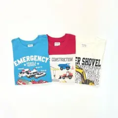 男の子 子供服 100cm 長袖 Tシャツ 新品 車 まとめ売り GWN5-4