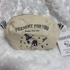 PEANUTS スヌーピー スクエアポーチ プレゼント　2016年　平成　レトロ