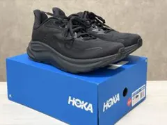 HOKA CLIFTON 10 クリフトン10 ブラック ワイド 27.5cm