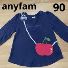 any FAMエニイファム　チュニック　90 りんごのポシェット風