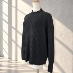 ★美品◆ユナイテッドアローズ◆ ワイドリブ ハイネックニット