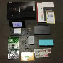 ニンテンドー 3DS（タッチペン、充電器、16GB-SD、箱、カセット、箱付き）