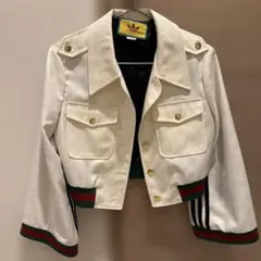 2026年最新】GUCCI デニムカラー：ホワイト レディース Gジャン