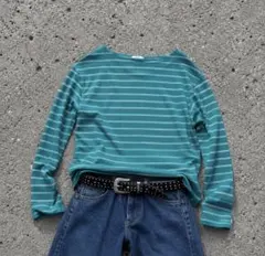 00s archive ボーダー ロンT y2k cityboy 古着のサムネイル