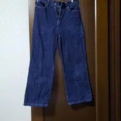 UNIQLO ストレートデニム 25 ダークブルー