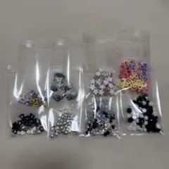 ネイルアートパーツ セット キティ 音符 リボン バラ まとめ売り