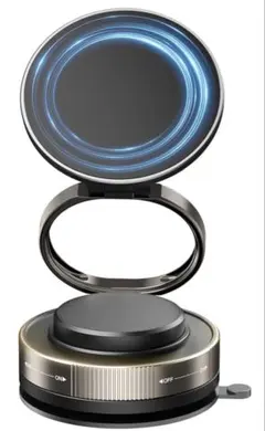 スマホホルダー 車 マグネット 360°調整可能 スマホスタンドW固定