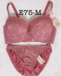 アモスタイルエントリーコレクション 3/4カップブラ&ショーツセット　E75-M