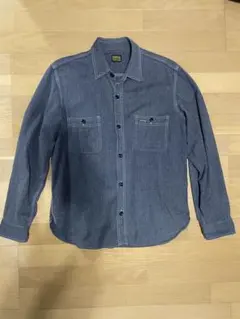 TENDERLOIN ブラックシャンブレーシャツ　ブラックシャツ　Mのサムネイル