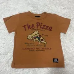 新品 しまむら キッズ トップス Tシャツ 半袖 110cm ピザ柄のサムネイル