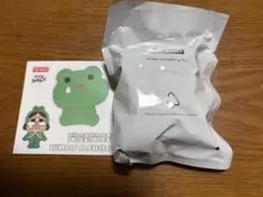 POPMART クライベビー　ぬいぐるみバッジ　WHAT A FROG カエル