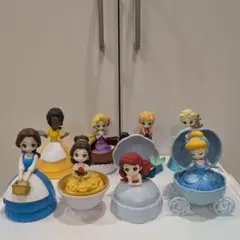 カプキャラ　ディズニープリンセス ベル ラプンツェル アナ エルサ