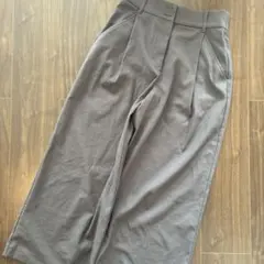 グレー ワイドパンツ Mサイズ　リネン