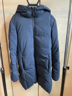 UNIQLO シームレスダウンロングコート　ネイビー　M