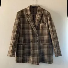 BEEP ブラウン テーラードジャケットvintageヴィンテー