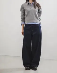 ユニクロ　バギーカーブジーンズ カラー：69 NAVY 27 値下げ✖︎