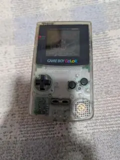 GAME BOY COLOR クリア　動作確認済　清掃済ACアダプター付き