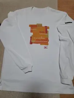 Mizuno RUNNING 長袖Tシャツ ホワイト　サイズ：O