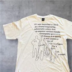 【極美品】OY オーワイ グラフィック アシメ 切替 半袖Tシャツ ホワイト Mのサムネイル