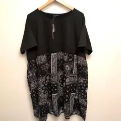 L'heure bleue ペイズリー柄 半袖チュニック　しまむら　4L