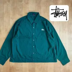 超人気 ★STUSSY ★メキシコ製 ★シャツ ★長袖シャツ ★短丈 ★緑