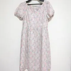 Anatelier 花柄 ひざ丈ワンピース 36のサムネイル