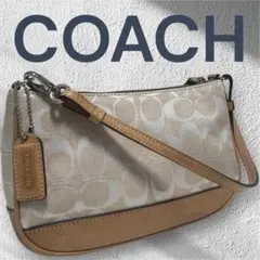 COACH コーチ シグネチャー ハンドバッグ ホワイト coach