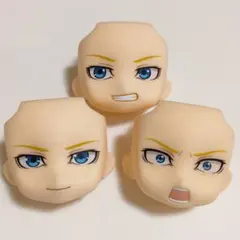 顔パーツ3点「笑顔、にやり顔、戦闘顔」 ねんどろいど ブライアン・ナイトレイダー