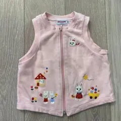 MIKI HOUSE ピンクベビーベスト 90