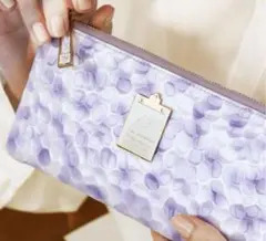 【美品】HerSchedule モーニングローズ チェレット 長財布 ラベンダー