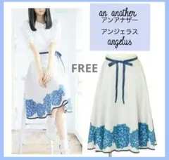 アンアナザーアンジェラス　花柄　フィント　スカート　レッセパッセ　美人百花