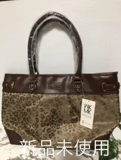 【新品未使用　取扱説明書付】ミッシェルクラン　ハンドバッグ　ヒョウ柄　レオパード