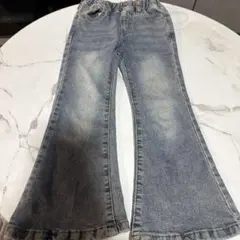 SHEIN デニムフレアパンツ 4Y