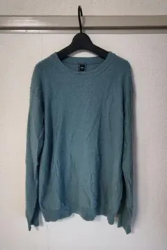 ミントグリーン クルーネック ニットセーター