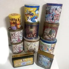 【11個まとめ売り】ディズニー 空き缶 40周年 クリスマス お土産 限定