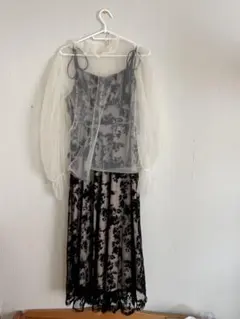 SHEIN ブラックフラワープリントドレス EU 36