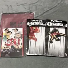 ハイキュー ハッピーくじ 音駒高校 孤爪研磨 黒尾鉄朗 音駒高校　４個セット