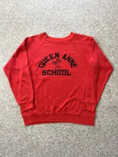 ▪️vintage 90's us製Hanes QUEENANNEスウェットL赤